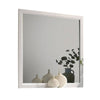 Erica Dresser Vanity Mirror, 39 Inch Modern Style White Wood Frame