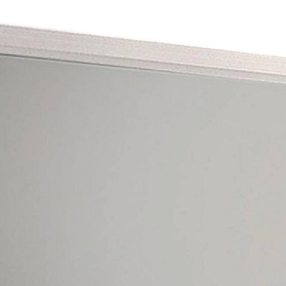 Erica Dresser Vanity Mirror 39 Inch Modern Style White Wood Frame BM332624