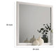 Erica Dresser Vanity Mirror 39 Inch Modern Style White Wood Frame BM332624