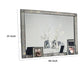 Laine Dresser Mirror Crystal Trim Frame 46 Inch Gray Solid Wood BM332626