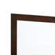 Ryla Dresser Mirror 38 Inch Square Dark Cherry Brown Solid Wood