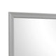 Ryla Dresser Mirror 38 Inch Square Frame Farmhouse Gray Solid Wood BM332629