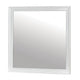 Ryla Dresser Vanity Mirror 38 Inch Square Frame White Solid Wood BM332630