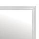 Ryla Dresser Vanity Mirror 38 Inch Square Frame White Solid Wood BM332630