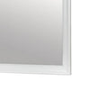 Ryla Dresser Vanity Mirror 38 Inch Square Frame White Solid Wood BM332630