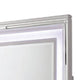 Lin Dresser Mirror with LED Lights 47 Inch White Solid Wood Frame BM332633