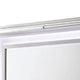 Lin Dresser Mirror with LED Lights 47 Inch White Solid Wood Frame BM332633