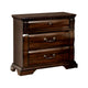 Koi 4 Piece California King Bedroom Set Intricate Trim Post Cherry Brown Wood