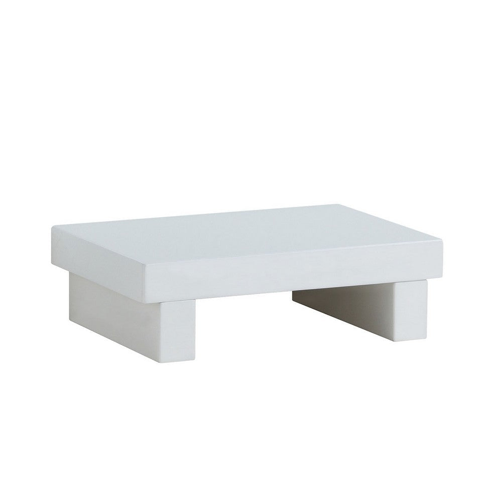 Rishi 4 Pc Queen Size Bedroom Set Low Profile Leatherette Padding White