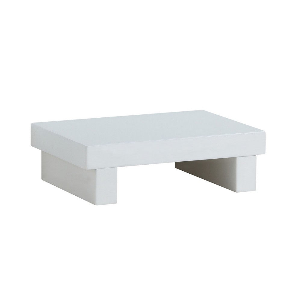 Rishi 4 Pc King Size Bedroom Set Low Profile Leatherette Padding White