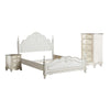 Prin 3 Pc Full Size Bedroom Set Ornate Carvings Antique White Traditional BM332729