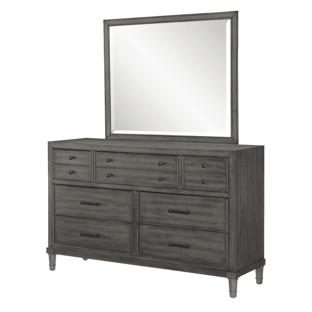 Celia 4 Pc Queen Size Storage Bedroom Set LED-Lit USB Ports Warm Gray BM332735