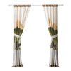 Kip 2 Panels Curtain Set Microfiber Green and Beige Mountain Scenery BM332741