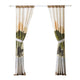 Kip 2 Panels Curtain Set Microfiber Green and Beige Mountain Scenery BM332741