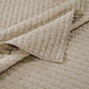 Xumi 2 Piece Twin Size Quilt Set Beige Channel Polyester and Cotton BM332771