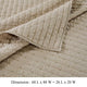 Xumi 2 Piece Twin Size Quilt Set Beige Channel Polyester and Cotton BM332771
