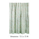 Vola Shower Curtain 72 Inch Floral Pattern Light Green Polyester BM332773