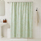 Vola Shower Curtain, 72 Inch, Floral Pattern, Light Green Polyester