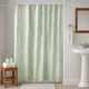 Vola Shower Curtain, 72 Inch, Floral Pattern, Light Green Polyester