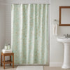 Vola Shower Curtain, 72 Inch, Floral Pattern, Light Green Polyester
