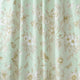 Vola 2 Panel Curtain Set Light Mint Green Microfiber Floral Pattern BM332775