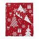 Daru Throw Blanket 50x60 Christmas Theme Red and White Polyester BM332776
