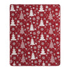 Daru Throw Blanket 50x60 Christmas Theme Red and White Polyester BM332776