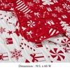Daru Throw Blanket 50x60 Christmas Theme Red and White Polyester BM332776