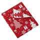 Daru Throw Blanket 50x60 Christmas Theme Red and White Polyester BM332776