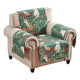 Lowa Armchair Slipcover, Reversible Polyester, Green Red Festive Theme