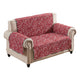 Lowa Loveseat Slipcover Reversible Polyester Green Red Festive Theme BM332788