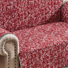 Lowa Loveseat Slipcover Reversible Polyester Green Red Festive Theme BM332788