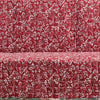 Lowa Sofa Slipcover Reversible Polyester Green Red Festive Theme BM332789