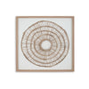 Ashley Wall Decor Craft Paper Circle Framed Art Brown White 38x38 Square BM332791