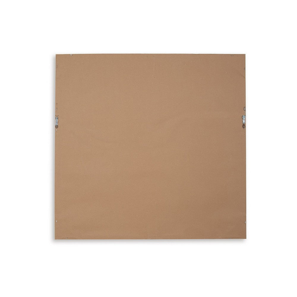 Ashley Wall Decor Craft Paper Circle Framed Art Brown White 38x38 Square BM332791