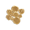 Ashley Wall Art Decor | Organic Round Shape Design | 20x20 Antique Gold Metal
