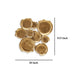 Ashley Wall Art Decor | Organic Round Shape Design | 20x20 Antique Gold Metal