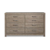 Ashley Kulv 62’’ Wide Dresser | 6 Storage Drawers | Modern Taupe Gray Laminate BM332804