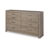 Ashley Kulv 62’’ Wide Dresser | 6 Storage Drawers | Modern Taupe Gray Laminate BM332804