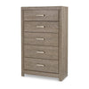 Ashley Kulv Tall Dresser Chest | 5 Drawers | Modern Taupe Gray Laminate BM332805