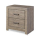 Ashley Kulv Nightstand | 2 Storage Drawers | 24’’ Modern Taupe Gray Laminate BM332806