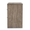 Ashley Kulv Nightstand | 2 Storage Drawers | 24’’ Modern Taupe Gray Laminate BM332806