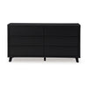 Ashley Danzi 62’’ Wide Dresser | 6 Storage Drawer Modern Black Laminate Finish BM332807