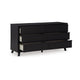 Ashley Danzi 62’’ Wide Dresser | 6 Storage Drawer Modern Black Laminate Finish BM332807