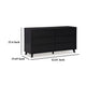 Ashley Danzi 62’’ Wide Dresser | 6 Storage Drawer Modern Black Laminate Finish BM332807