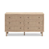 Ashley Ciel Wide Dresser | 6 Drawers with Metal Knob Handles | Brown | Bronze BM332821