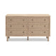 Ashley Ciel Wide Dresser | 6 Drawers with Metal Knob Handles | Brown | Bronze BM332821