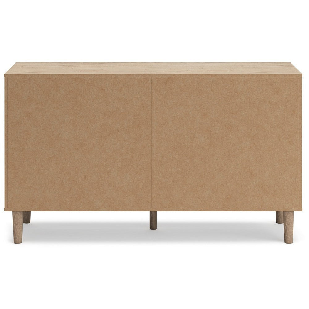 Ashley Ciel Wide Dresser | 6 Drawers with Metal Knob Handles | Brown | Bronze BM332821