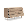 Ashley Ciel Wide Dresser | 6 Drawers with Metal Knob Handles | Brown | Bronze BM332821