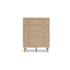 Ashley Ciel Tall Dresser Chest | 5 Drawers w Metal Handles | Brown and Bronze BM332822